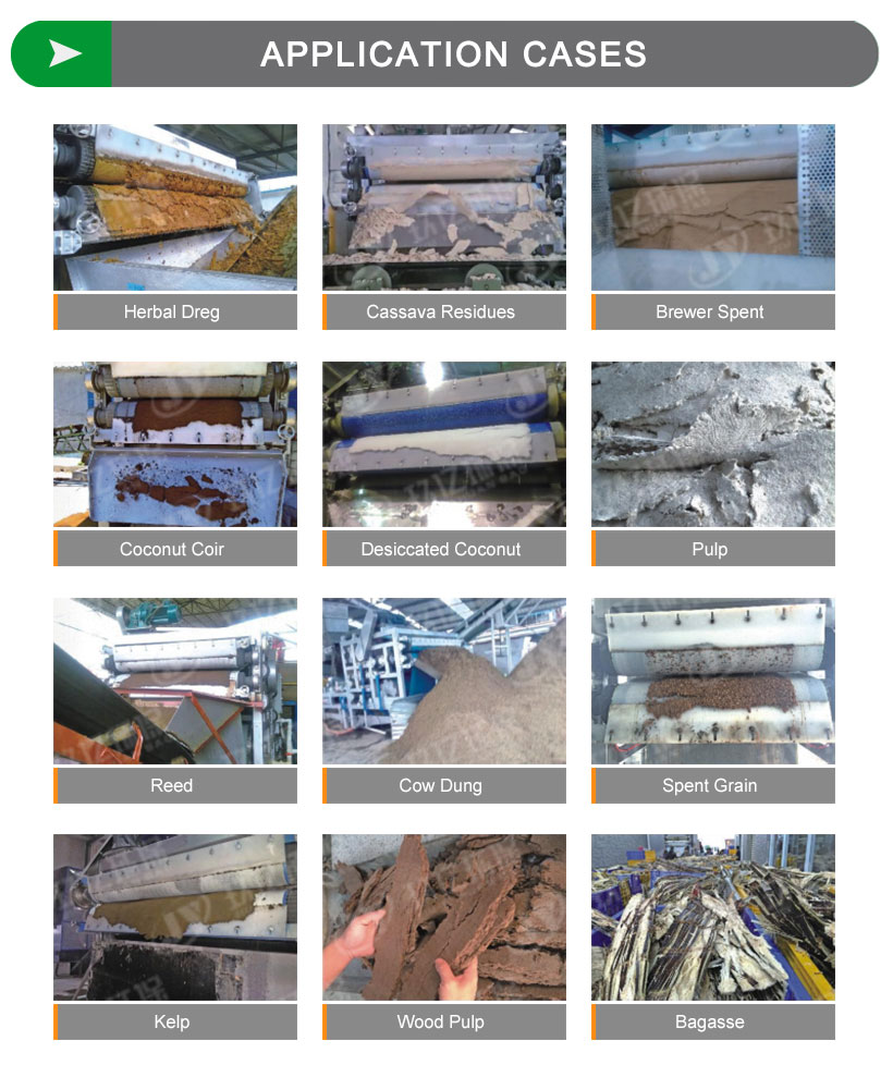 Belt Press Dehydrator Application Cases