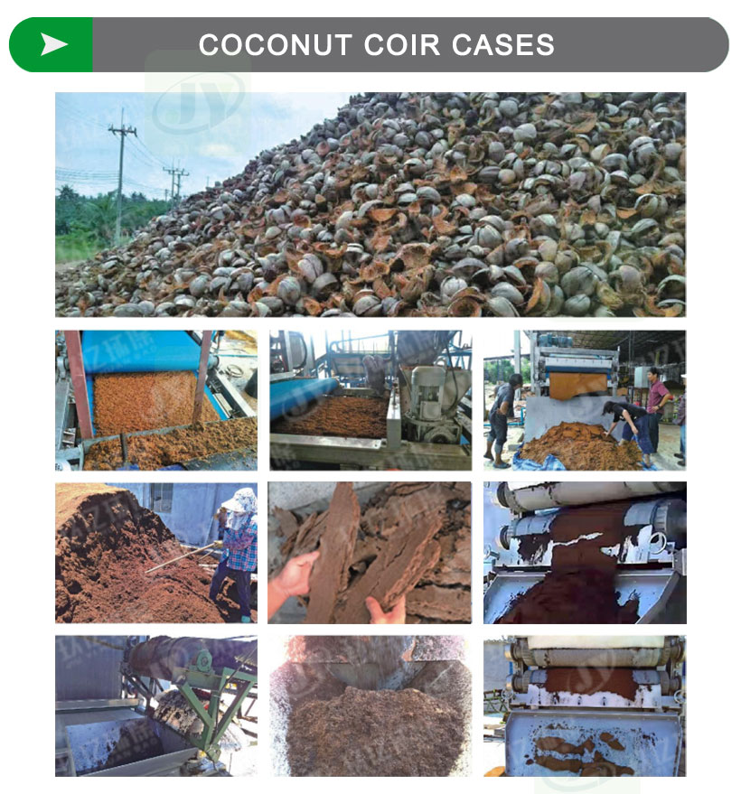 Coconut Coir Peat Belt Dehydrator Application Cases