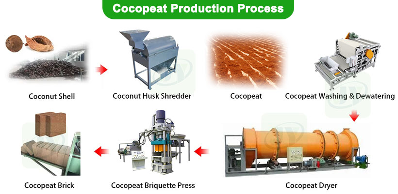 Cocopeat Coir Production Process